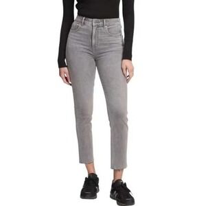 Gap Jeans Women 26 Gray Denim Vintage Slim Sky‎ High Ankle Raw Hem Streetwear
